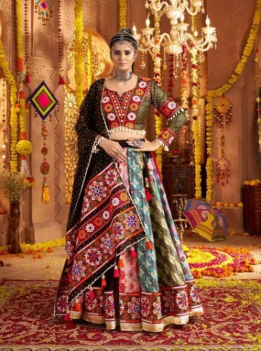 premium Multi Colors Raas Lehenga Choli