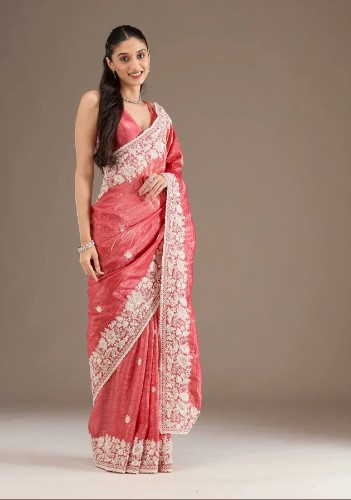 heavy Embroidered Traditional Saree