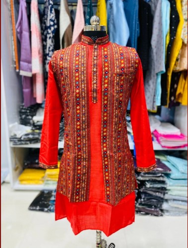Perfect Blend Kurta With Separate Multi Colour Jacket