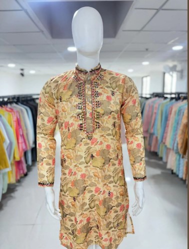Light Yellow Premium Royal Silk Kurta Pajama
